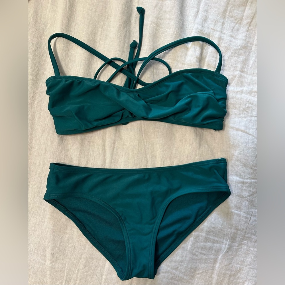 Teal Old Navy Swim Top in Size- S and Bottoms in Size- XS